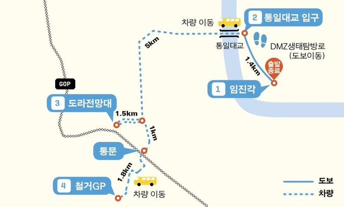 8월 10일에 공개되는 파주구간의 노선도