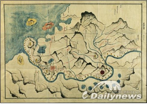 녹둔도가 그려진 경흥부지도 (1872년)