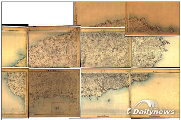 제주도 권역의 조선임야분포도(1918년 제작).(출처 : 산림청)