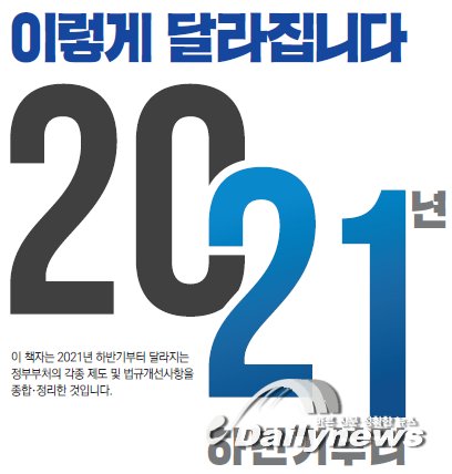 ▲ 기획재정부가 지난 28일 하반기부터 달라지는 각종 제도와 법령 등에 대해 알기 쉽게 정리한 ‘2021년 하반기부터 이렇게 달라집니다’ 책자를 발간했다/기획재정부 제공