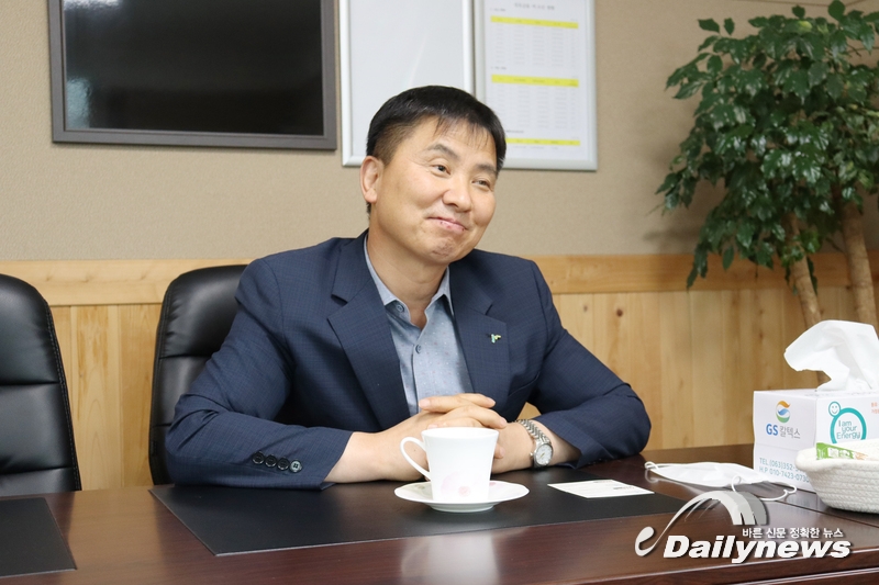 ▲ 장수군 산림조합 한상대 조합장(사진=유미라 기자)