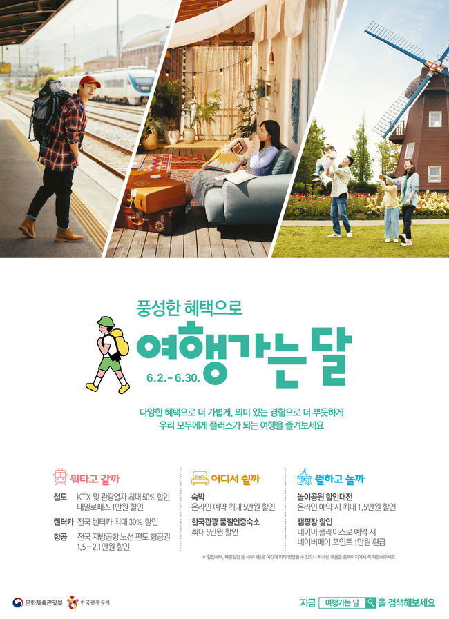 다양한 혜택을 담은 ‘2022 여행가는 달’  캠페인 추진
