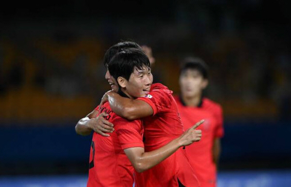 한국 축구, 2경기 13골· 항저우 아시안게임 16강 조기 확정