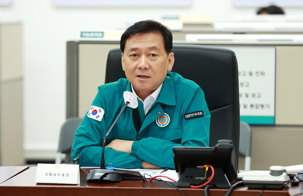 이광재 국회사무총장은 국회 전 직원이 적극적으로 참여하여 훈련을 숙달하여 국회 비상대비태세 격상을 당부하였다. (사진=국회)
