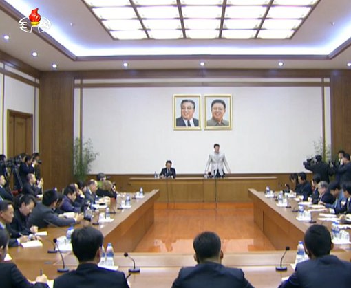북한 조선중앙TV가 공개한 오토 웜비어 씨의  생전 기자회견 모습(자료사진=조선중앙TV )