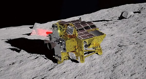 SLIM, the Moon Sniper 가상 모습.(사진=JAXA 누리집 갈무리)