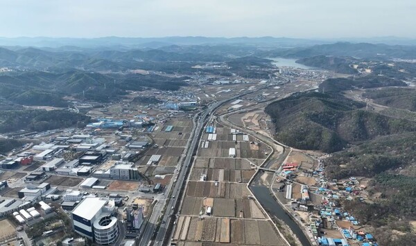 용인 첨단 시스템 반도체 국가산단이 들어설 이동 남사읍 일대 전경. 사진=용인시