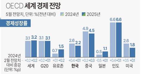 OECD 세계경제 전망. 이미지=연합뉴스