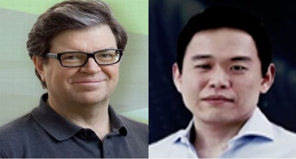 글로벌AI프론티어랩 공동 소장을 맡게된 얀 르쿤(왼쪽)과 조경현 뉴욕대 교수. 사진=과기정통부