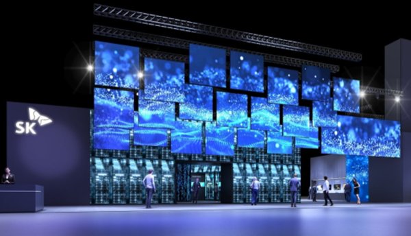 CES2025 SK 통합전시관 입구인 ‘혁신의 문(Innovation Gate)’ 조감도. 사진=SK텔레콤
