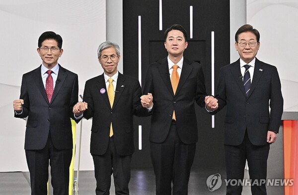 대통령 후보 TV 토론회- 연합뉴스 제공
