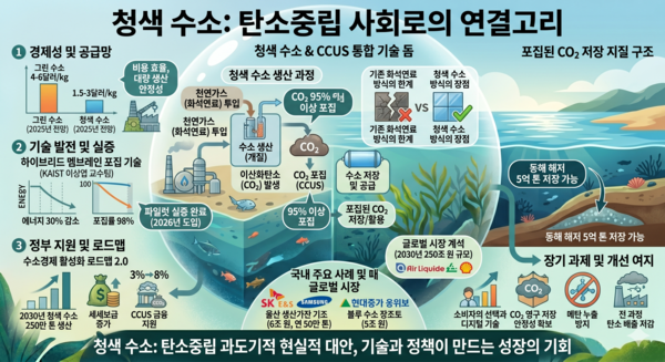 탄소중립 전환의 가교로 떠오른 청색 수소 기술