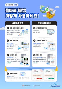 식약처, AI로 해외직구 식품 위해 여부 확인하는 웹앱 국민 테스트 실시